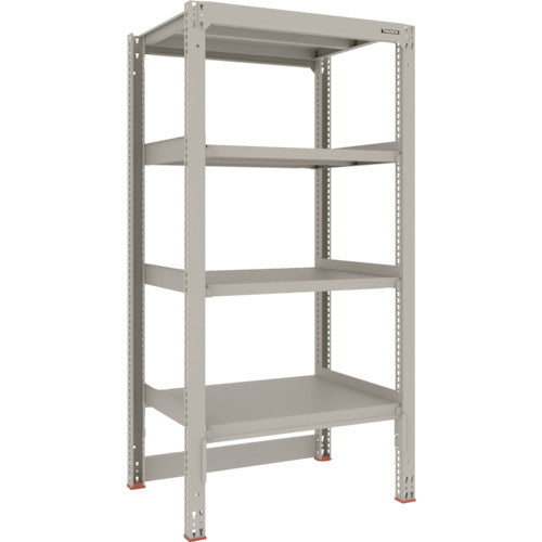 ＴＲＵＳＣＯ　スチールラック　Ｍ３型中量棚　台車天板収納型　Ｈ１８００ＸＷ９００ＸＤ７２１　４段　単体