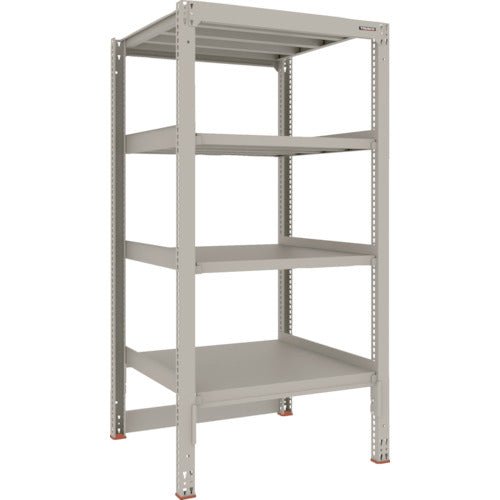 ＴＲＵＳＣＯ　スチールラック　Ｍ３型中量棚　台車天板収納型　Ｈ１８００ＸＷ９００ＸＤ９２１　４段　単体