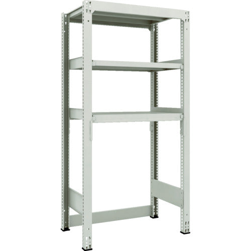 ＴＲＵＳＣＯ　スチールラック　Ｍ３型中量棚　下段開放型　Ｗ９００ＸＤ５７１ＸＨ１８００　３段　単体