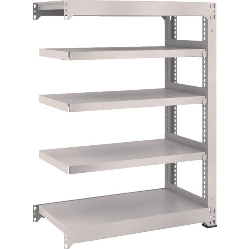 ＴＲＵＳＣＯ　スチールラック　Ｍ５型中量棚　９００×４７１×Ｈ１２００　５段　連結　ネオグレー