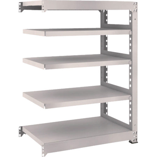 ＴＲＵＳＣＯ　スチールラック　Ｍ５型中量棚　９００×５７１×Ｈ１２００　５段　連結　ネオグレー