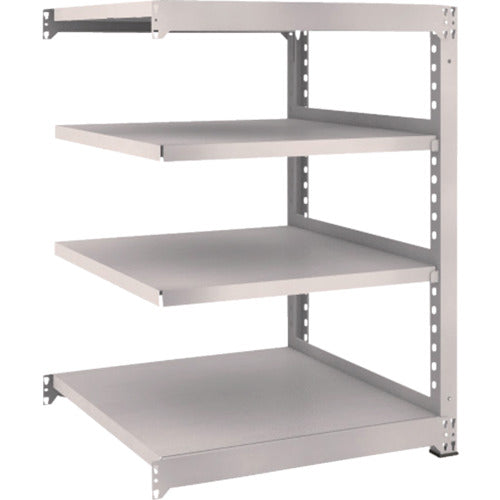 ＴＲＵＳＣＯ　スチールラック　Ｍ５型中量棚　９００×９２１×Ｈ１２００　４段　連結　ネオグレー