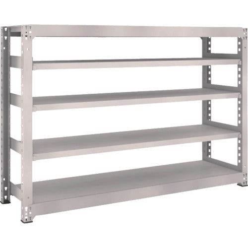 ＴＲＵＳＣＯ　スチールラック　Ｍ５型中量棚　１８００×４７１×Ｈ１２００　５段　単体　ネオグレー