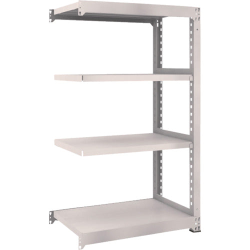 ＴＲＵＳＣＯ　スチールラック　Ｍ５型中量棚　９００×５７１×Ｈ１５００　４段　連結　ネオグレー
