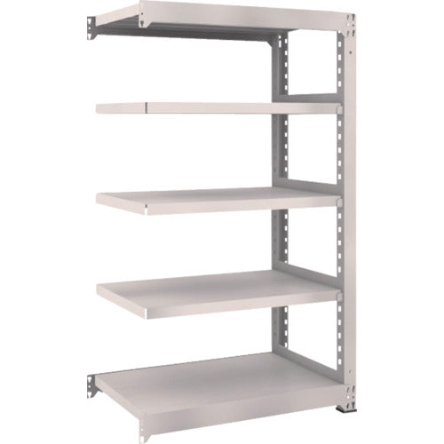 ＴＲＵＳＣＯ　スチールラック　Ｍ５型中量棚　９００×５７１×Ｈ１５００　５段　連結　ネオグレー