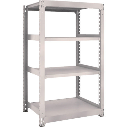 ＴＲＵＳＣＯ　スチールラック　Ｍ５型中量棚　９００×７２１×Ｈ１５００　４段　単体　ネオグレー