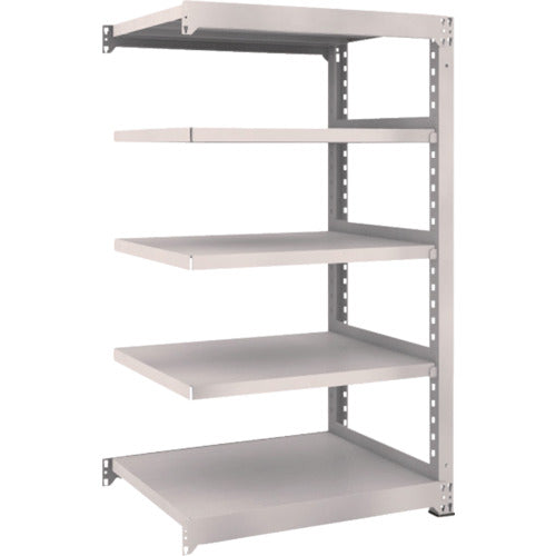 ＴＲＵＳＣＯ　スチールラック　Ｍ５型中量棚　９００×７２１×Ｈ１５００　５段　連結　ネオグレー