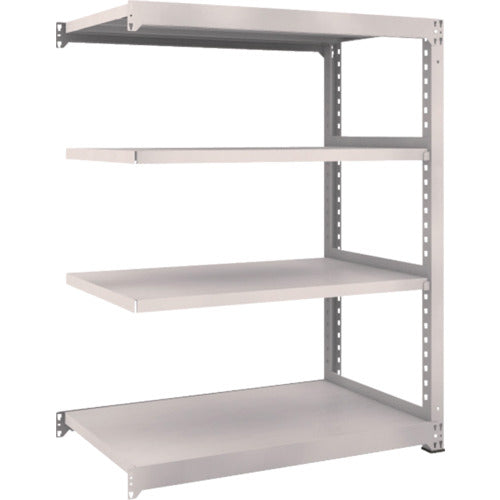 ＴＲＵＳＣＯ　スチールラック　Ｍ５型中量棚　１２００×７２１×Ｈ１５００　４段　連結　ネオグレー