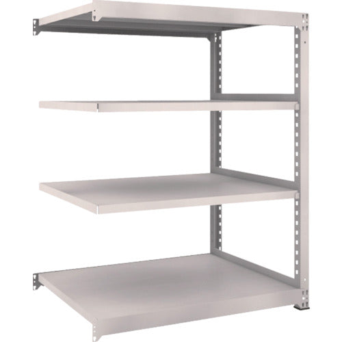 ＴＲＵＳＣＯ　スチールラック　Ｍ５型中量棚　１２００×９２１×Ｈ１５００　４段　連結　ネオグレー