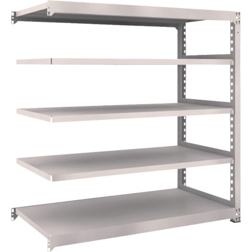 ＴＲＵＳＣＯ　スチールラック　Ｍ５型中量棚　１５００×７２１×Ｈ１５００　５段　連結　ネオグレー