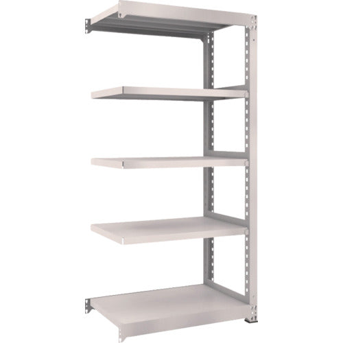 ＴＲＵＳＣＯ　スチールラック　Ｍ５型中量棚　９００×５７１×Ｈ１８００　５段　連結　ネオグレー