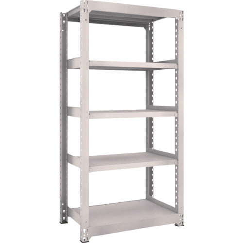 ＴＲＵＳＣＯ　スチールラック　Ｍ５型中量棚　９００×５７１×Ｈ１８００　５段　単体　ネオグレー