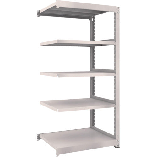 ＴＲＵＳＣＯ　スチールラック　Ｍ５型中量棚　９００×７２１×Ｈ１８００　５段　連結　ネオグレー