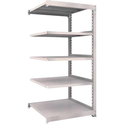 ＴＲＵＳＣＯ　スチールラック　Ｍ５型中量棚　９００×９２１×Ｈ１８００　５段　連結　ネオグレー