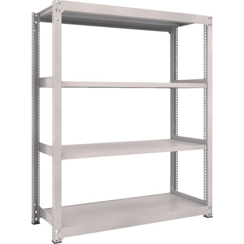 ＴＲＵＳＣＯ　スチールラック　Ｍ５型中量棚　１５００×５７１×Ｈ１８００　４段　単体　ネオグレー