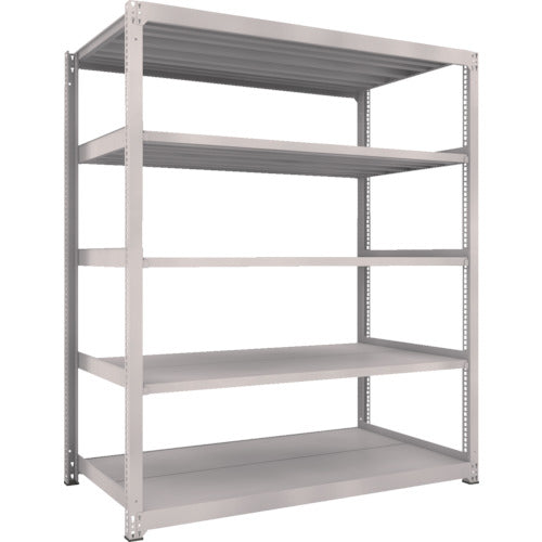 ＴＲＵＳＣＯ　スチールラック　Ｍ５型中量棚　１８００Ｘ９２１ＸＨ２１００　５段　単体　ネオグレー
