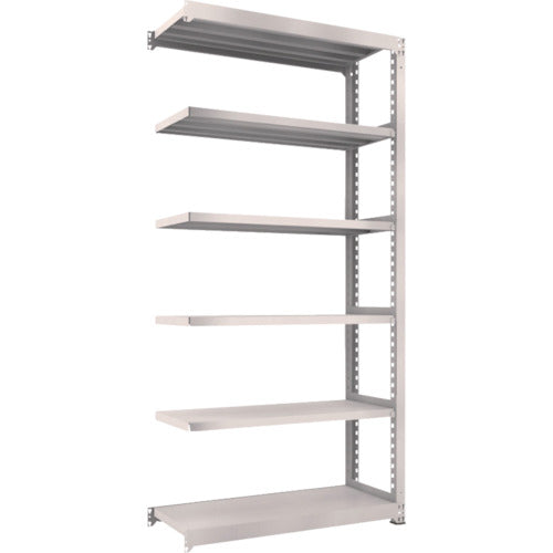 ＴＲＵＳＣＯ　スチールラック　Ｍ５型中量棚　１２００Ｘ４７１ＸＨ２４００　６段　連結　ネオグレー
