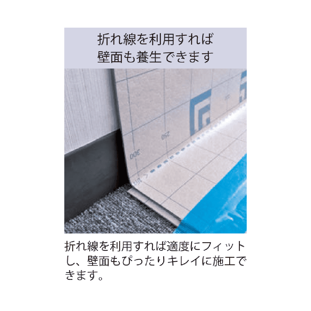 【床養生ボード】メジャーボード900 4つ折り　40枚セット
