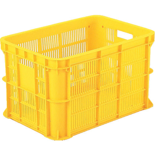 ＲＩＳＵ　ＭＢ型メッシュコンテナー　３７１１０８　ＭＢ－２０Ｂ　黄