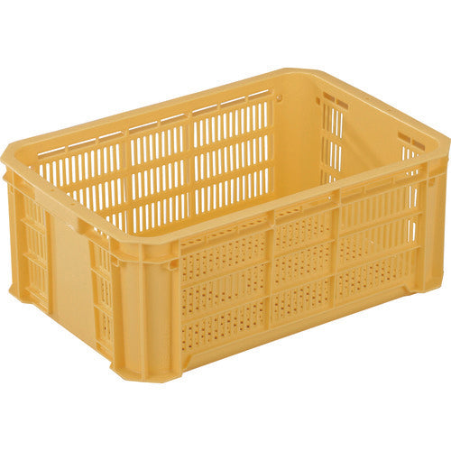 ＲＩＳＵ　ＭＢ型メッシュコンテナー　３６９８２２　ＭＢ－２１５Ｆ　黄