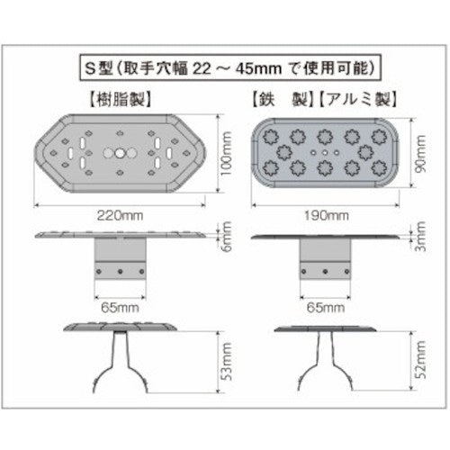 Ｈｏｓｈｉｎ　溝蓋キャップ　Ｓ型（鉄製）
