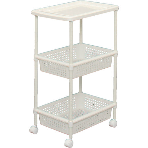 ＩＲＩＳ　２２２３８０　メタルポールワゴン　ＭＫＷ−３Ｗ　ホワイト