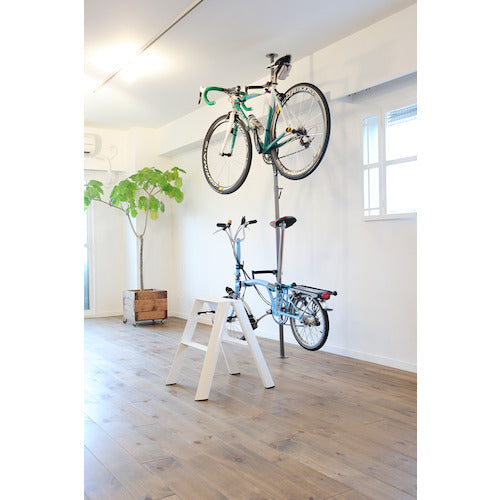 ハセガワ　踏台　ルカーノ　２ステップ　ホワイト（１７０１９）