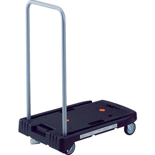 ＴＲＵＳＣＯ　樹脂台車　こまわり君　省音Ｇ車輪　６００Ｘ３９０　ブラック　樹脂ストッパー付