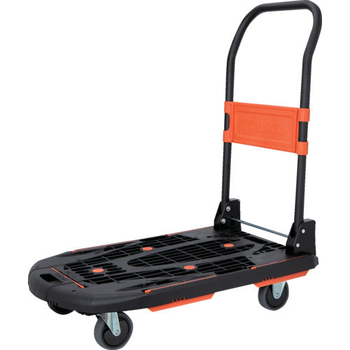 ＴＲＵＳＣＯ　樹脂台車　カルティオ　７８０Ｘ４９０　折畳　ブラック