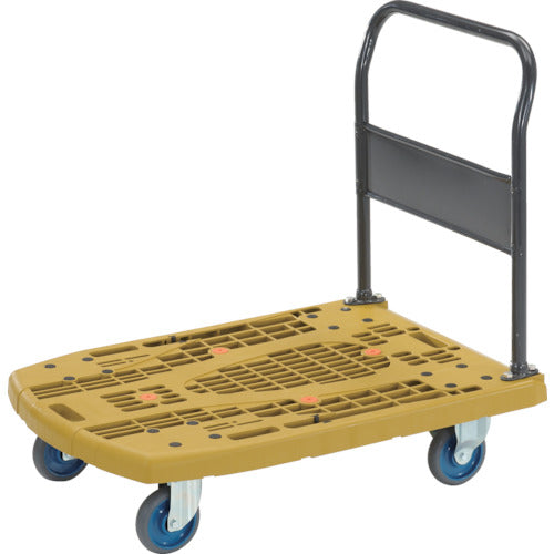 ＴＲＵＳＣＯ　樹脂台車　カルティオビッグ　固定　９００Ｘ６００　オリーブ