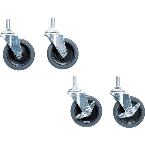 ＩＲＩＳ　５３９４２０　メタルラック用大型キャスター　４個セット
