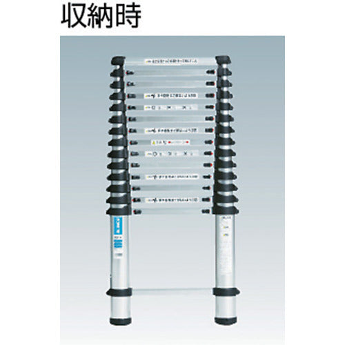 アルインコ　伸縮式梯子　０．９〜３．８ｍ　最大使用質量１００ｋｇ