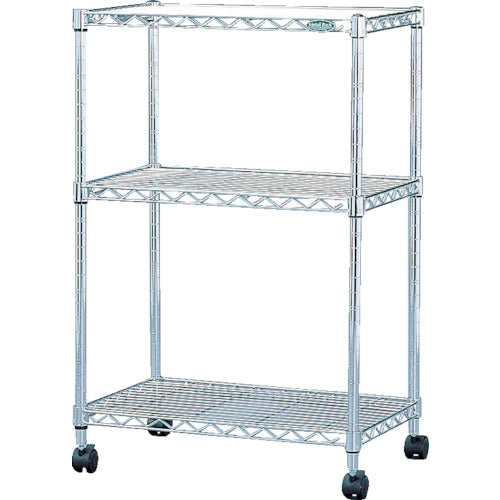 ＩＲＩＳ　１００３６７　スチールラック　メタルミニ（キャスター付）５５０×３５０×８３０