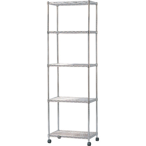 ＩＲＩＳ　１００３６６　スチールラック　メタルミニ（キャスター付）５５０×３５０×１７４５