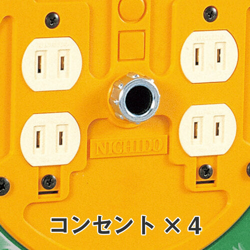 ＮＩＣＨＩＤＯ　電工ドラム　標準型１００Ｖドラム　２芯　極太電線仕様　５０ｍ