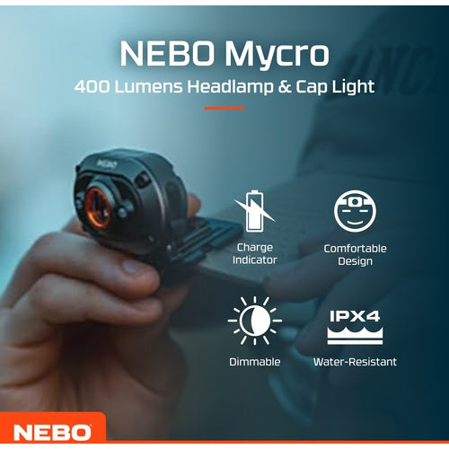 ＮＥＢＯ　充電式ヘッドライト（ＬＥＤ）　ＭＹＣＲＯ　Ｈｅａｄｌａｍｐ