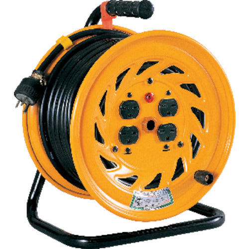 ＮＩＣＨＩＤＯ　電工ドラム　単相２００Ｖドラム　アース付　３０ｍ