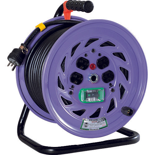 ＮＩＣＨＩＤＯ　電工ドラム　単相２００Ｖ　漏電保護専用ブレーカ付　３０ｍ