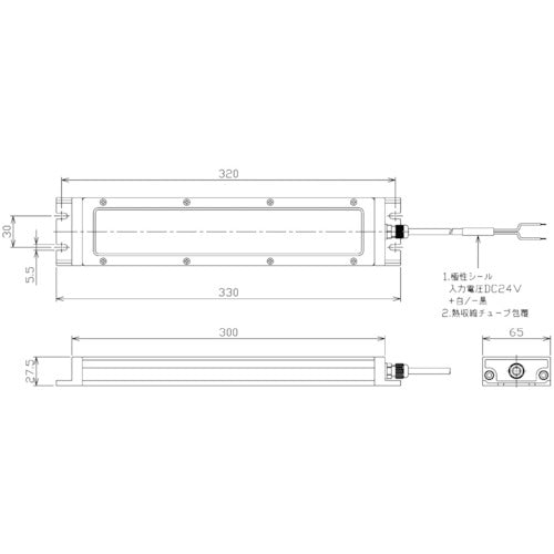 ＮＩＫＫＩ　防水型ＬＥＤフラット型ライト　１０Ｗ　ＤＣ２４Ｖ