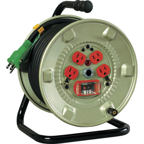 ＮＩＣＨＩＤＯ　電工ドラム　１００Ｖ　過負荷漏電保護兼用ブレーカー付　２０ｍ