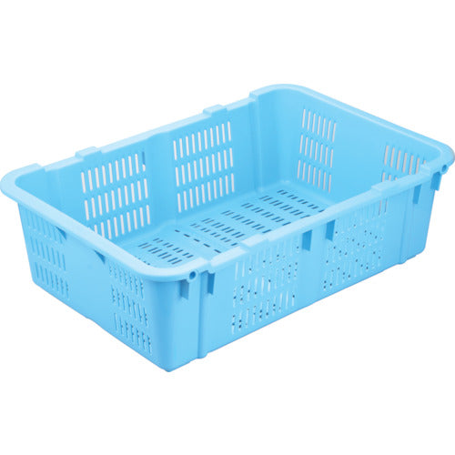 ＲＩＳＵ　メッシュコンテナ　１２９６６２　プラスケットＮｏ．４８０本体４０Ｌブルー金具なし　青
