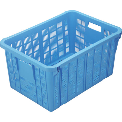 ＲＩＳＵ　メッシュコンテナ　１２９８８４　プラスケットＮｏ．７５０－２本体７５Ｌブルー金具なし　青