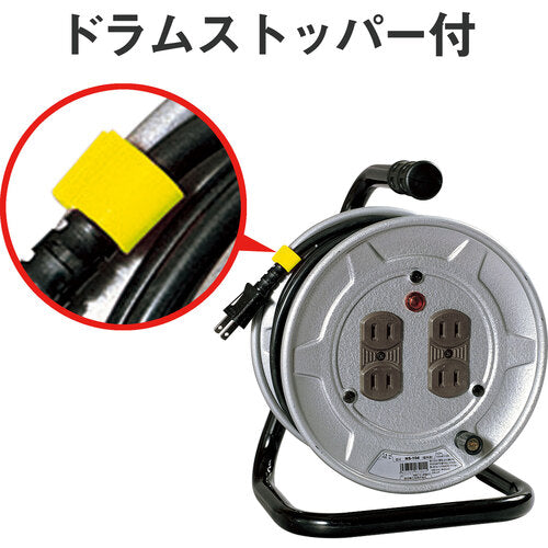 ＮＩＣＨＩＤＯ　電工ドラム　１００Ｖ　アースなし　１０ｍ　ＶＣＴＦ電線