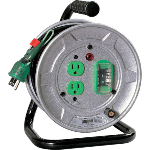 ＮＩＣＨＩＤＯ　電工ドラム　アース付　漏電保護専用ブレーカ付　１０ｍ