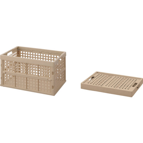 ＩＲＩＳ　２８５８２３　おりたたみコンテナ　ＯＣ－ＯＤ５２　ベージュ