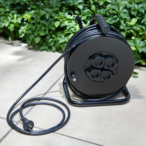 ＴＲＵＳＣＯ　電工ドラム　ジェネラルリール１５ｍ　屋外用