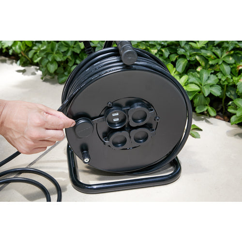 ＴＲＵＳＣＯ　電工ドラム　ジェネラルリール１５ｍ　屋外用