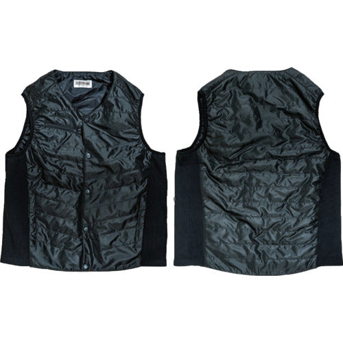 岡潮　黒色発熱ベスト＋モバイルバッテリー１０，０００ｍＡｈセット　４Ｌ