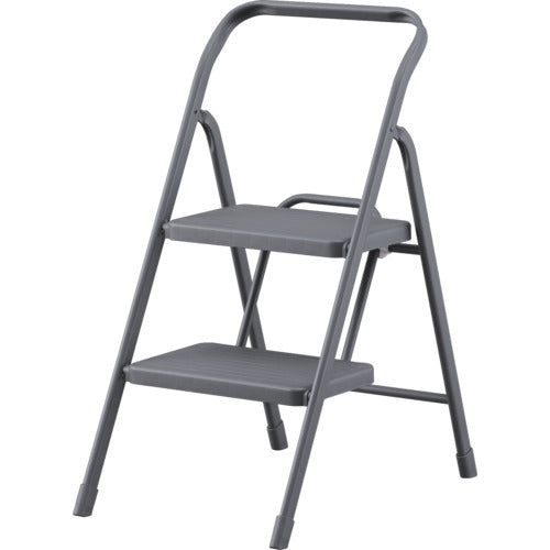 ＩＲＩＳ　２９９９５４　折りたたみステップ２段　ダークグレー　踏台・椅子・ディスプレイラック