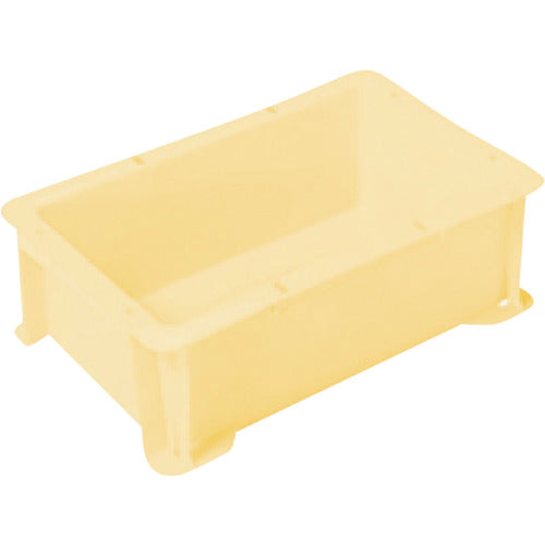 ヒシ　Ｓ型コンテナ　パステルイエロー　有効内寸２２９×１３２×８５ｍｍ